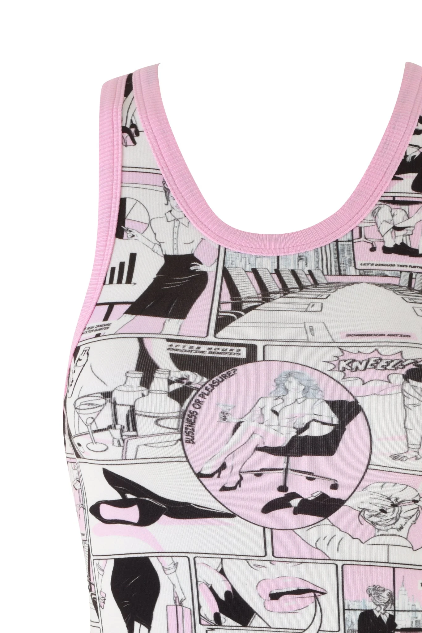 PENELOPE TANK - PINK :COMIC PRINT - Image 7