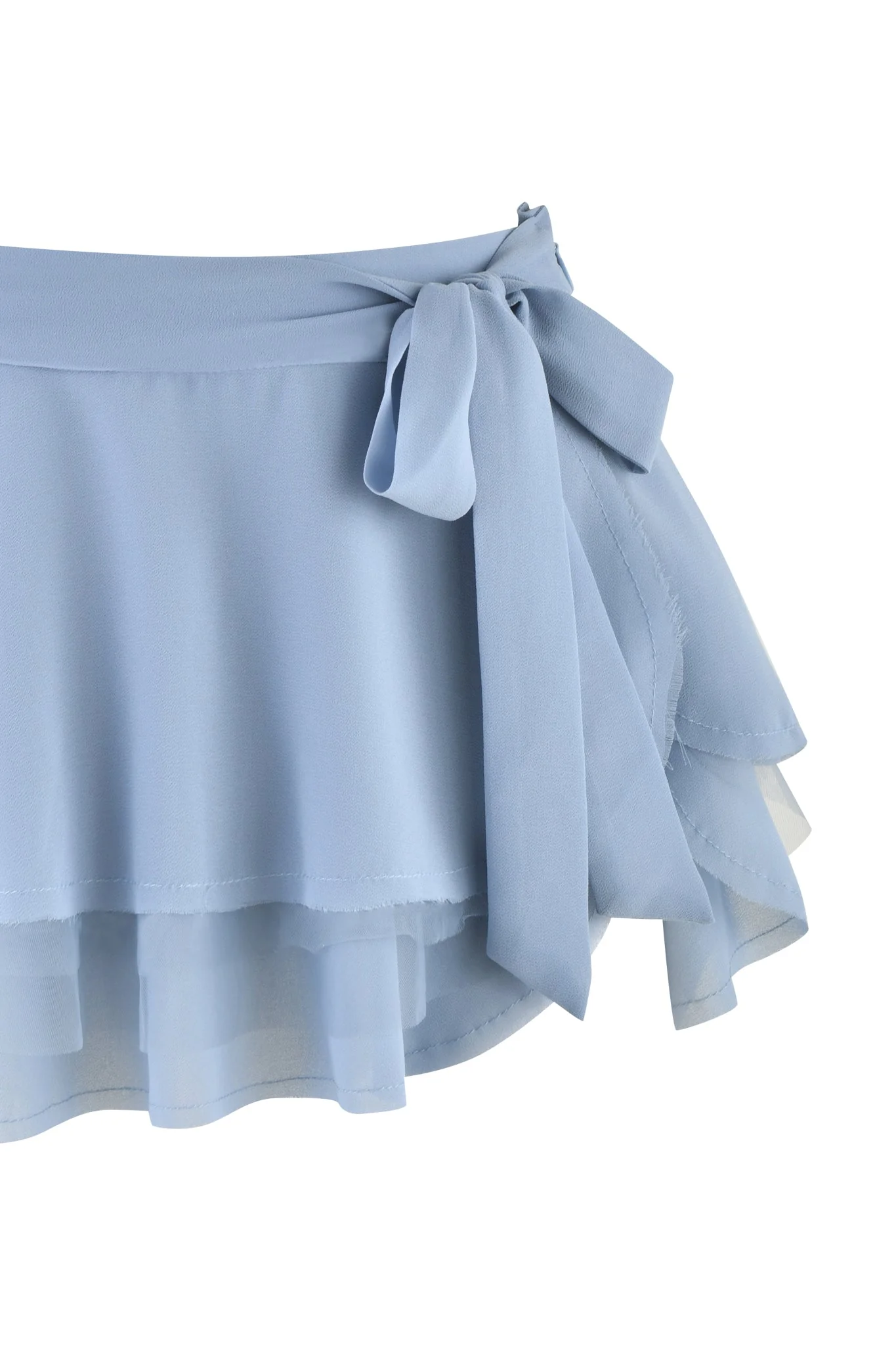 QUEENIE MINI SKIRT - BLUE : STEEL BLUE - Image 7