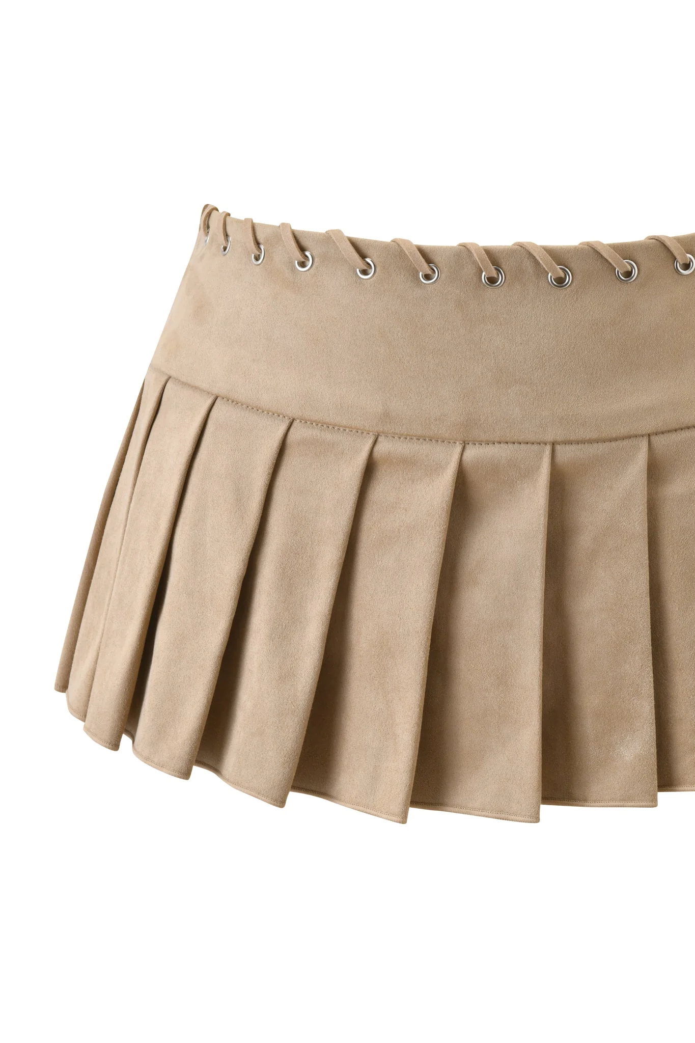 REMINI SUEDE SKORT - TAN - Image 9