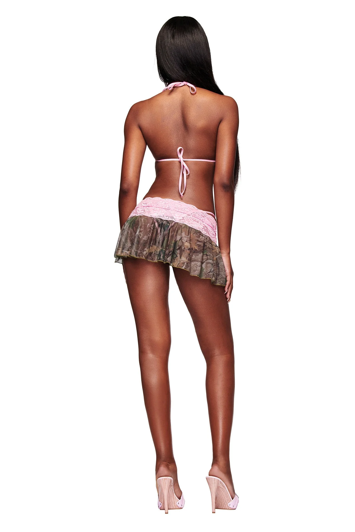 SAKINA MICRO MINI SKIRT - BARK AND BITE CAMO - Image 5