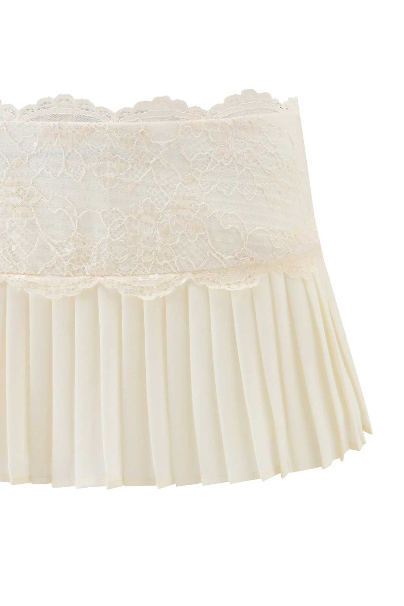 SALOME MINI SKIRT - IVORY - Image 8