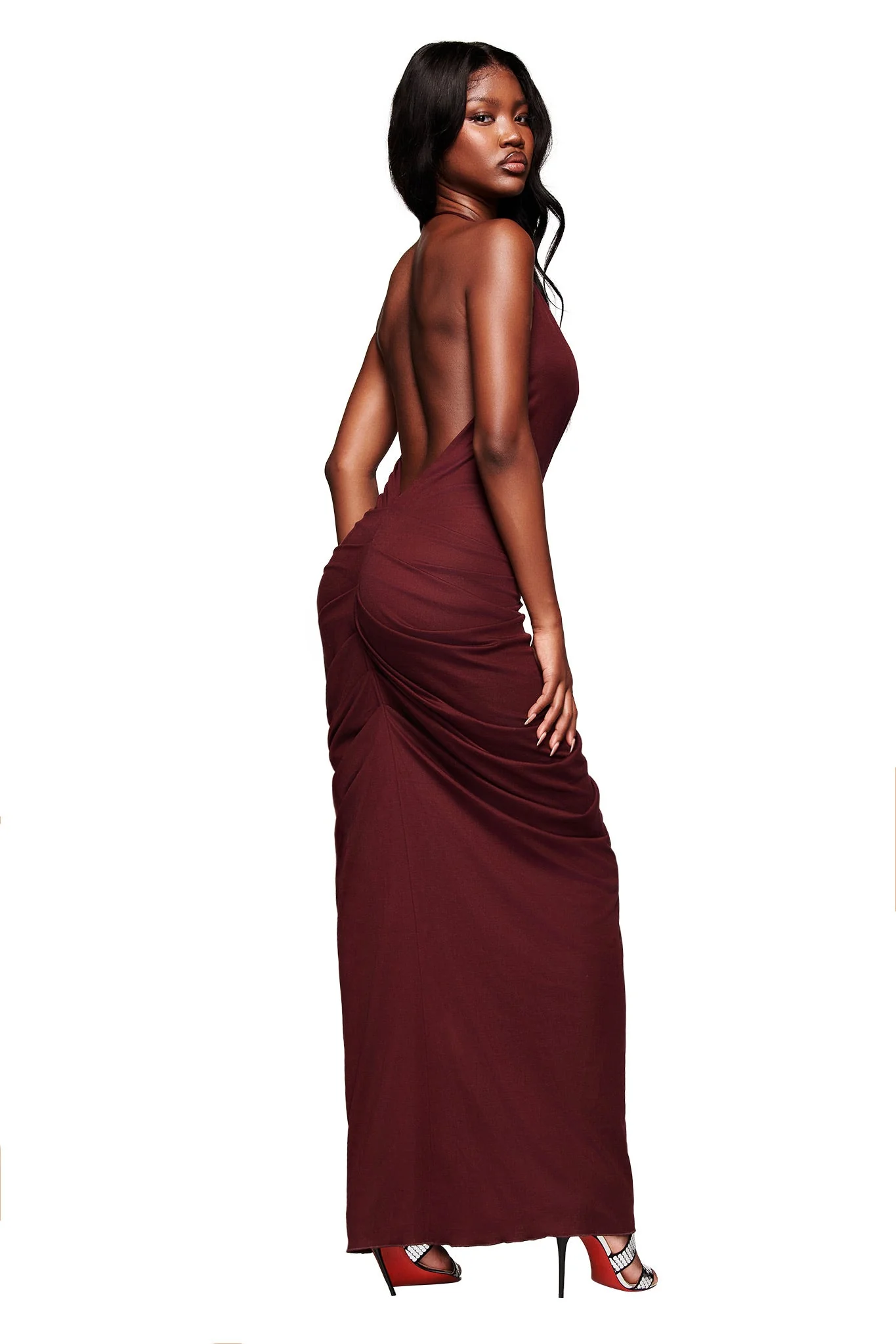 SASHI MAXI DRESS - PLUM - Image 4