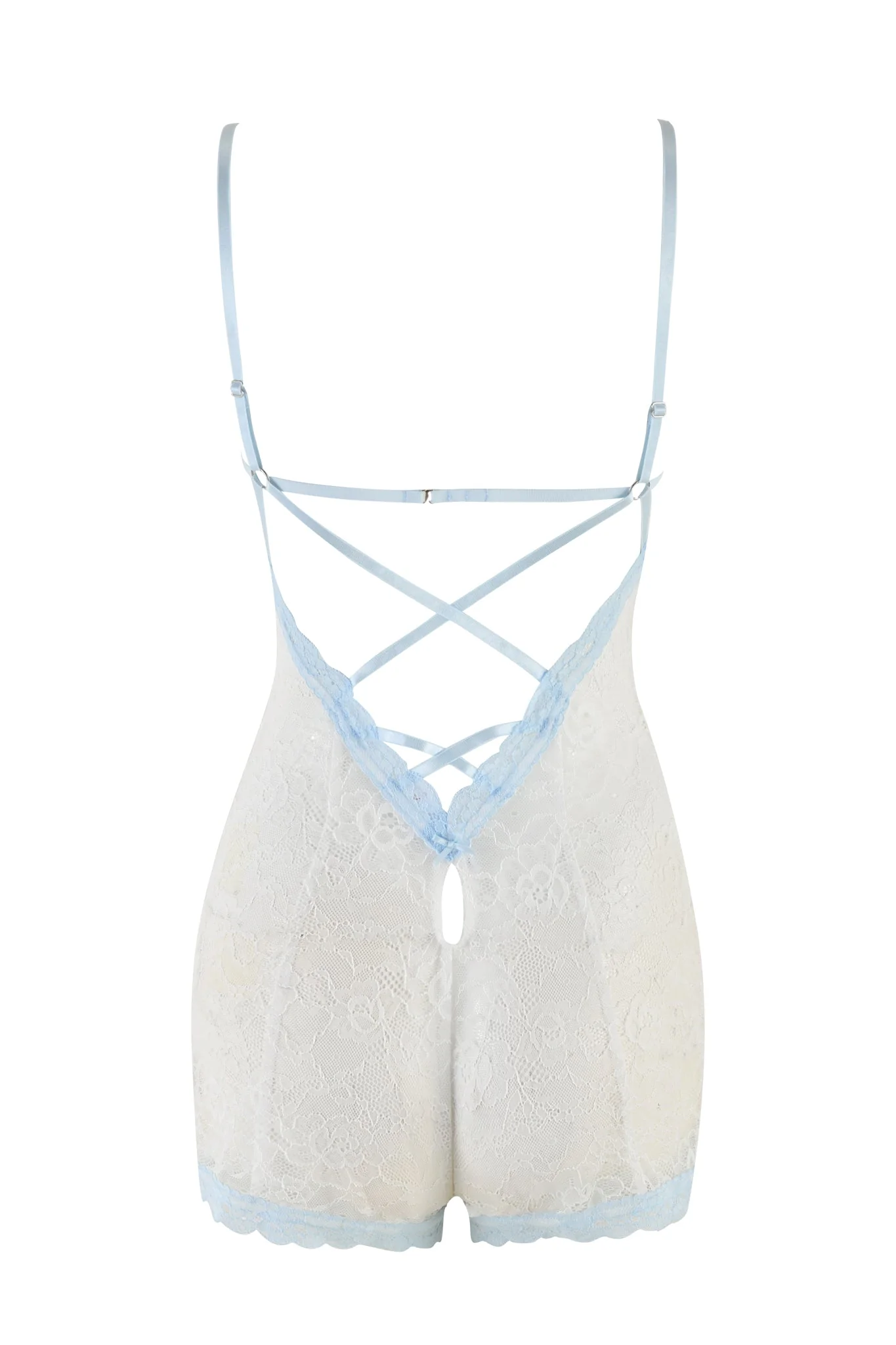 SERINA ROMPER - WHITE : LACE - Image 6