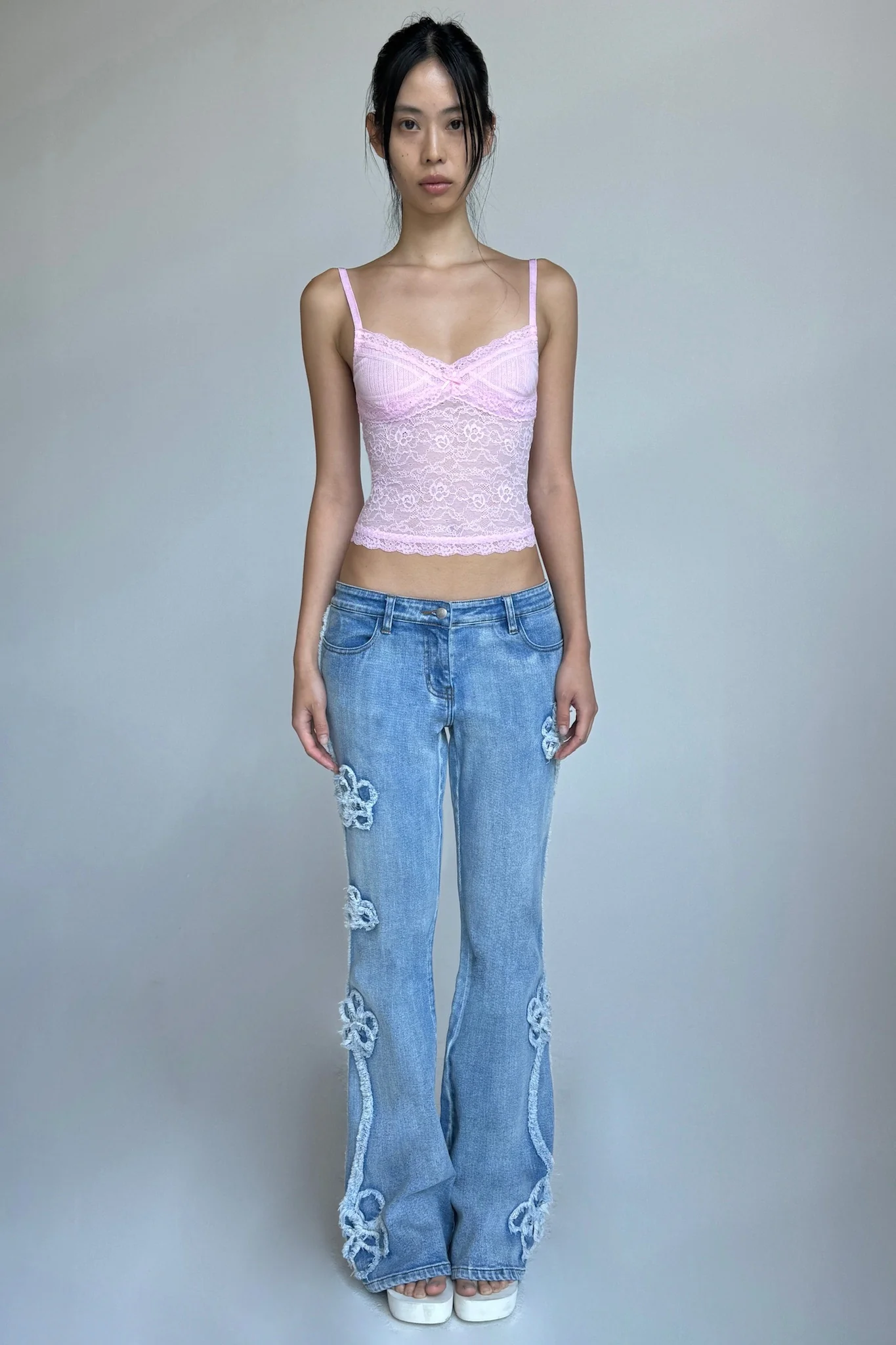 SERINA TANK - PINK : LACE - Image 5
