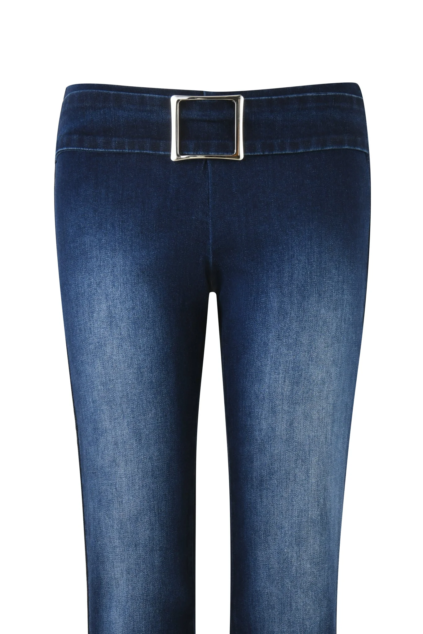 SHARAH DENIM PANT - BLUE : DARK BLUE DENIM - Image 8
