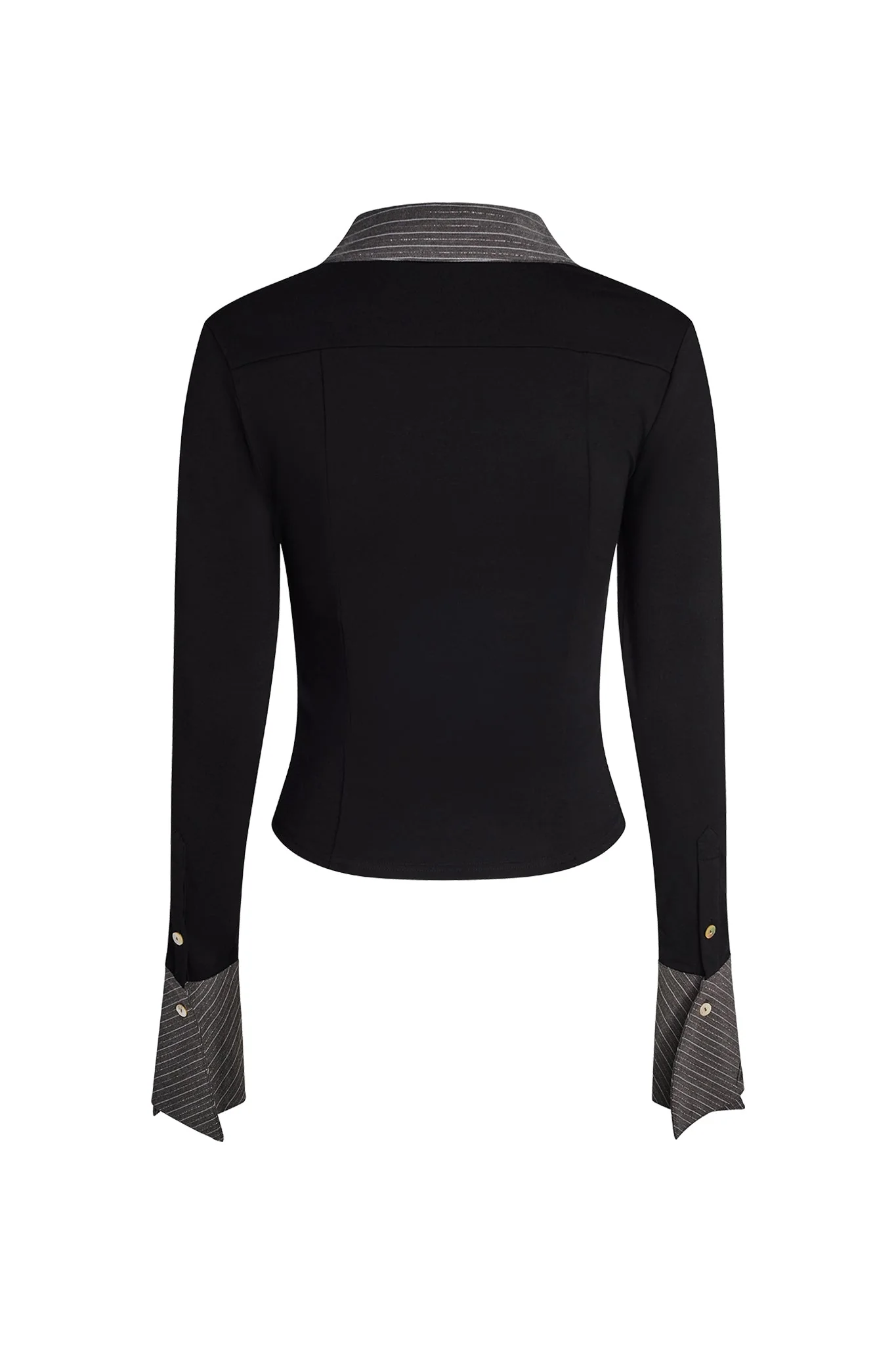 SHARAH TOP - BLACK : GREY - Image 9