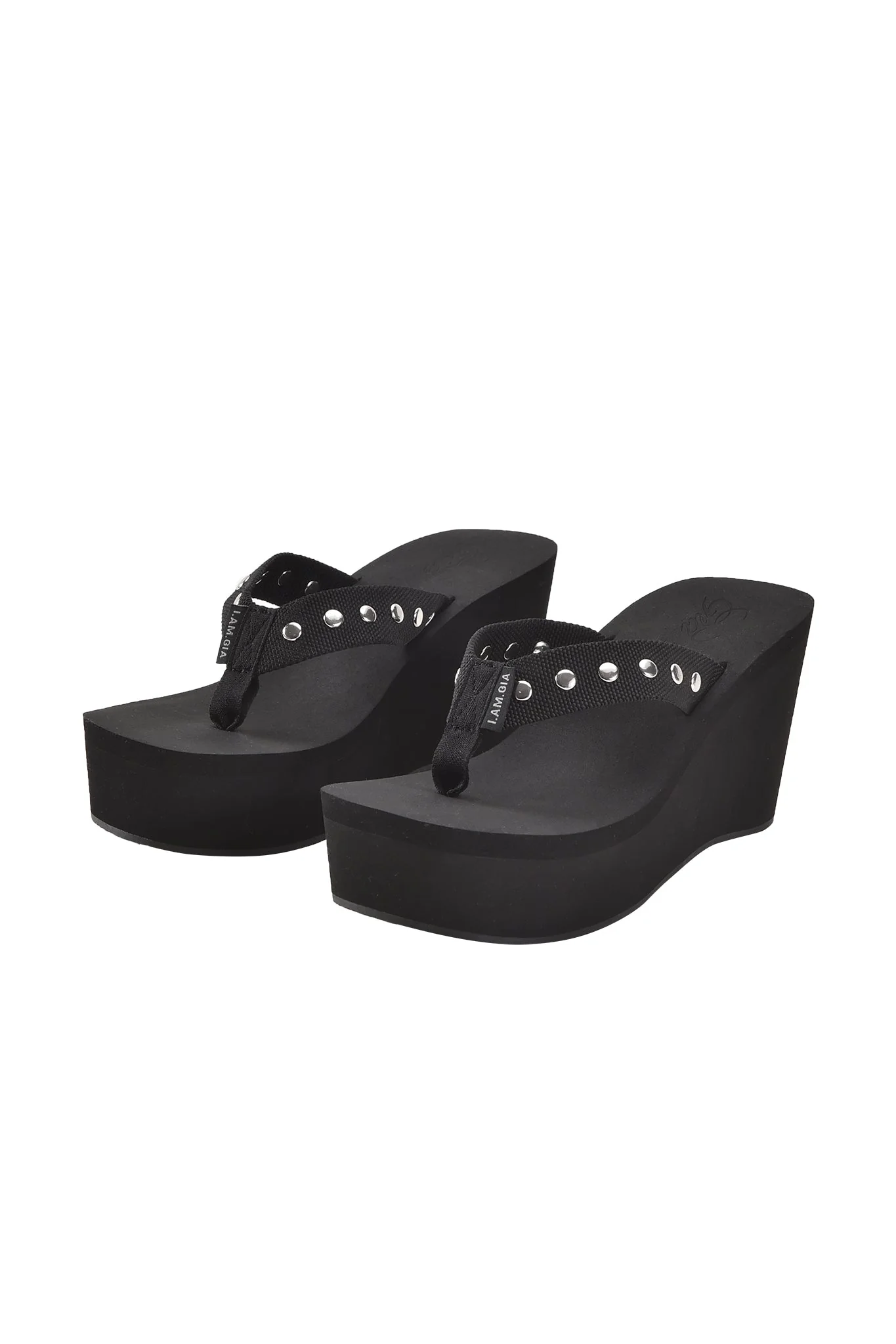 SHELBY STUDDED FLIP FLOP 2.0 - BLACK - Image 3