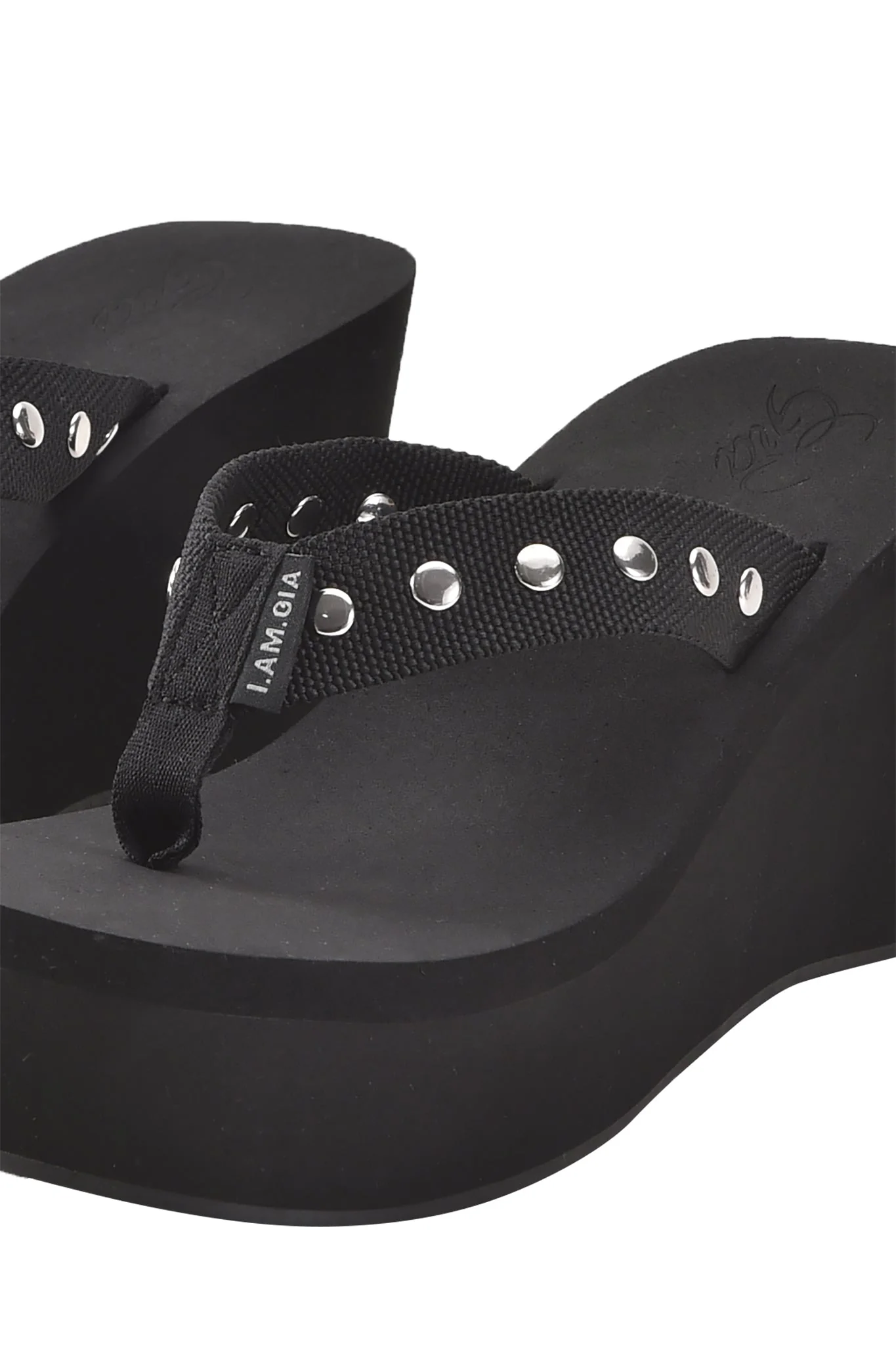 SHELBY STUDDED FLIP FLOP 2.0 - BLACK - Image 6