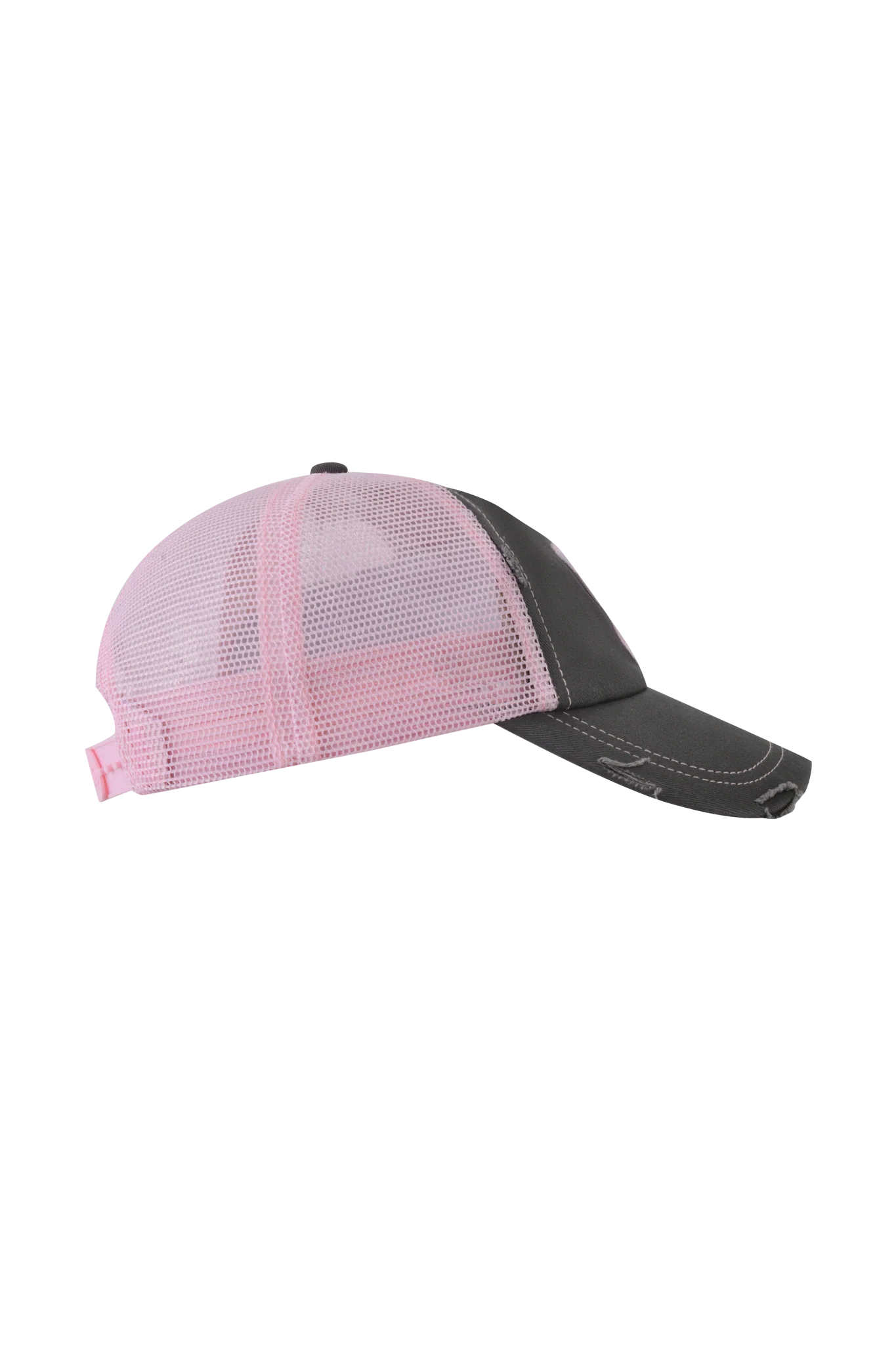SHILOH HAT - GREY/BABY PINK - Image 5