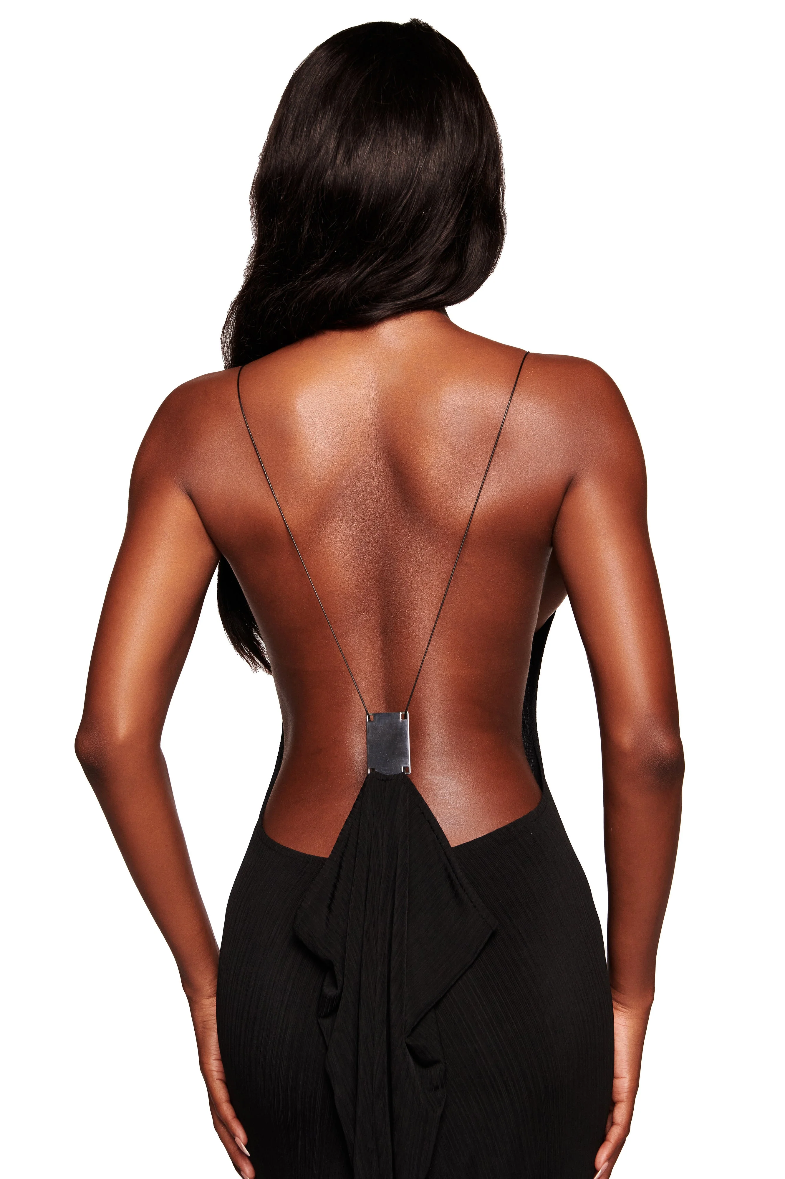 SIMONE MAXI DRESS - BLACK - Image 4