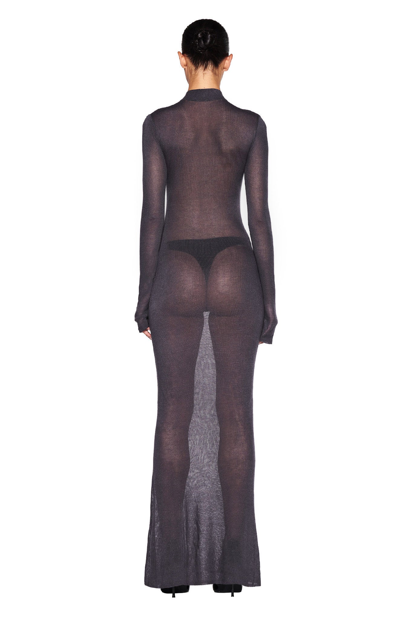 STORM MAXI DRESS - GREY - Image 3