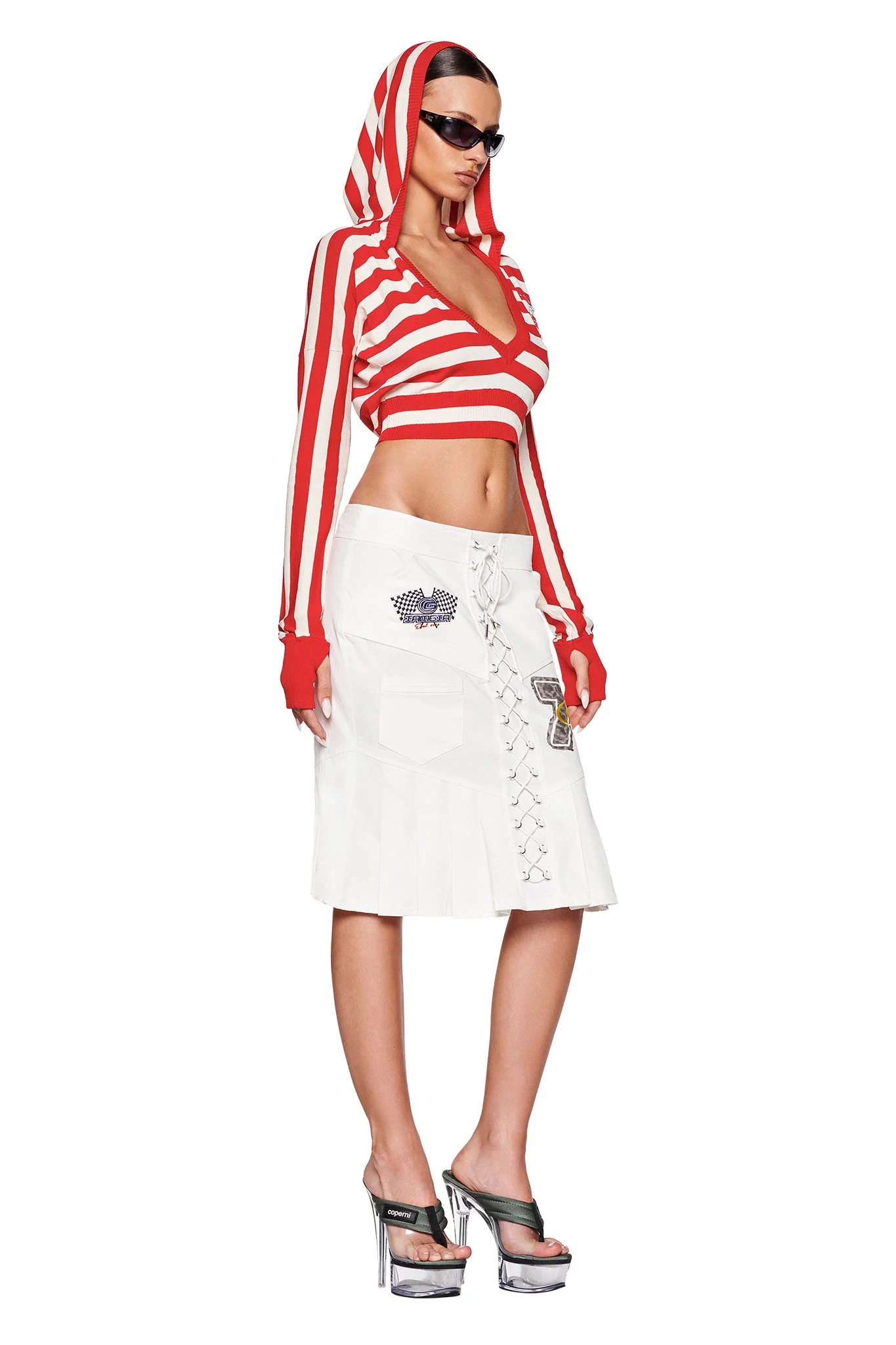 SUZI SWEATER - RED : STRIPE - Image 4