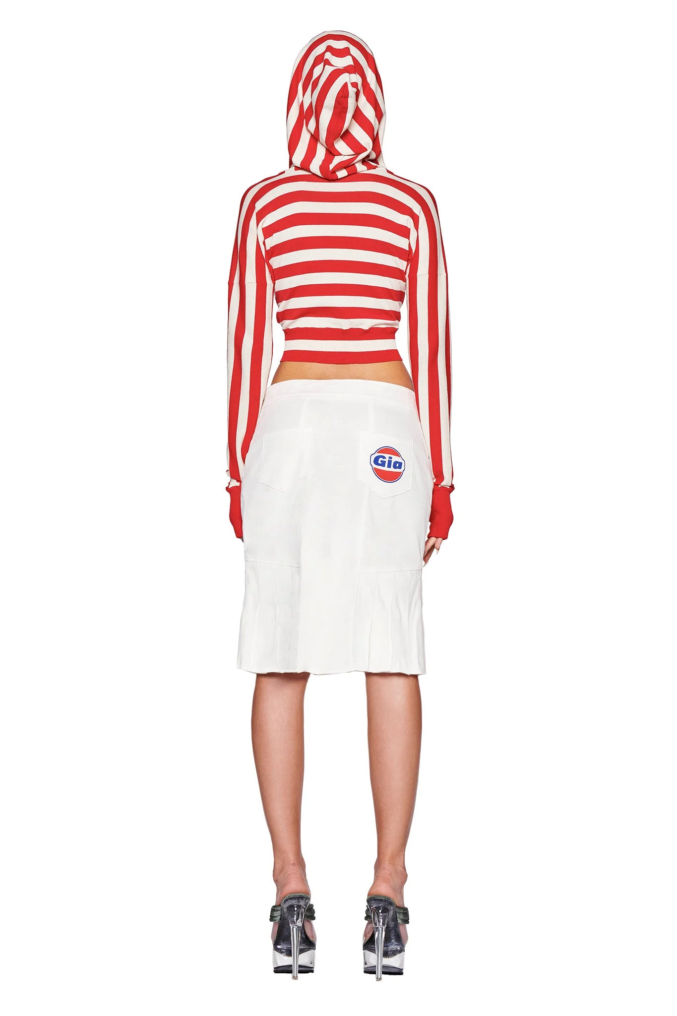 SUZI SWEATER - RED : STRIPE - Image 7