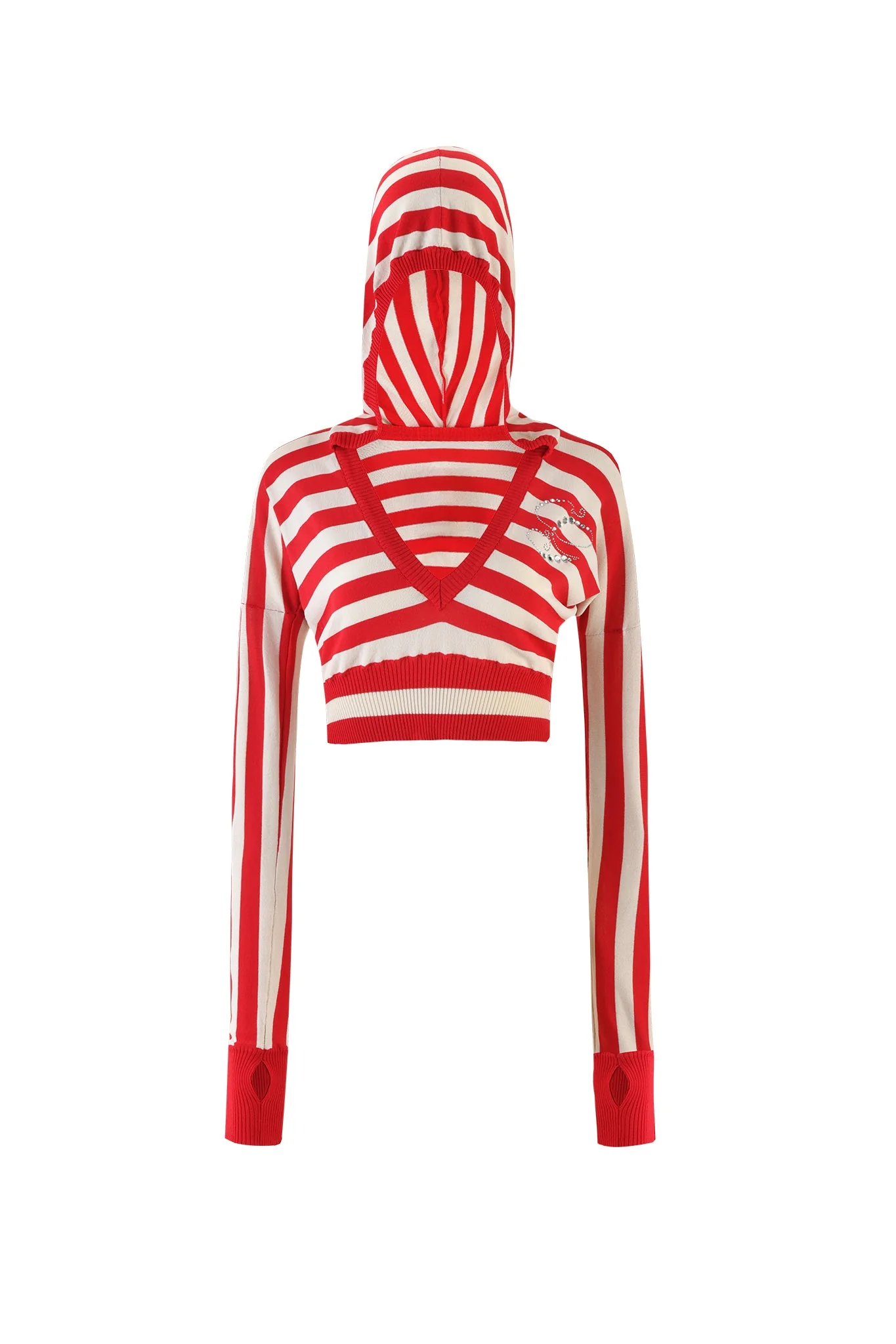 SUZI SWEATER - RED : STRIPE - Image 8