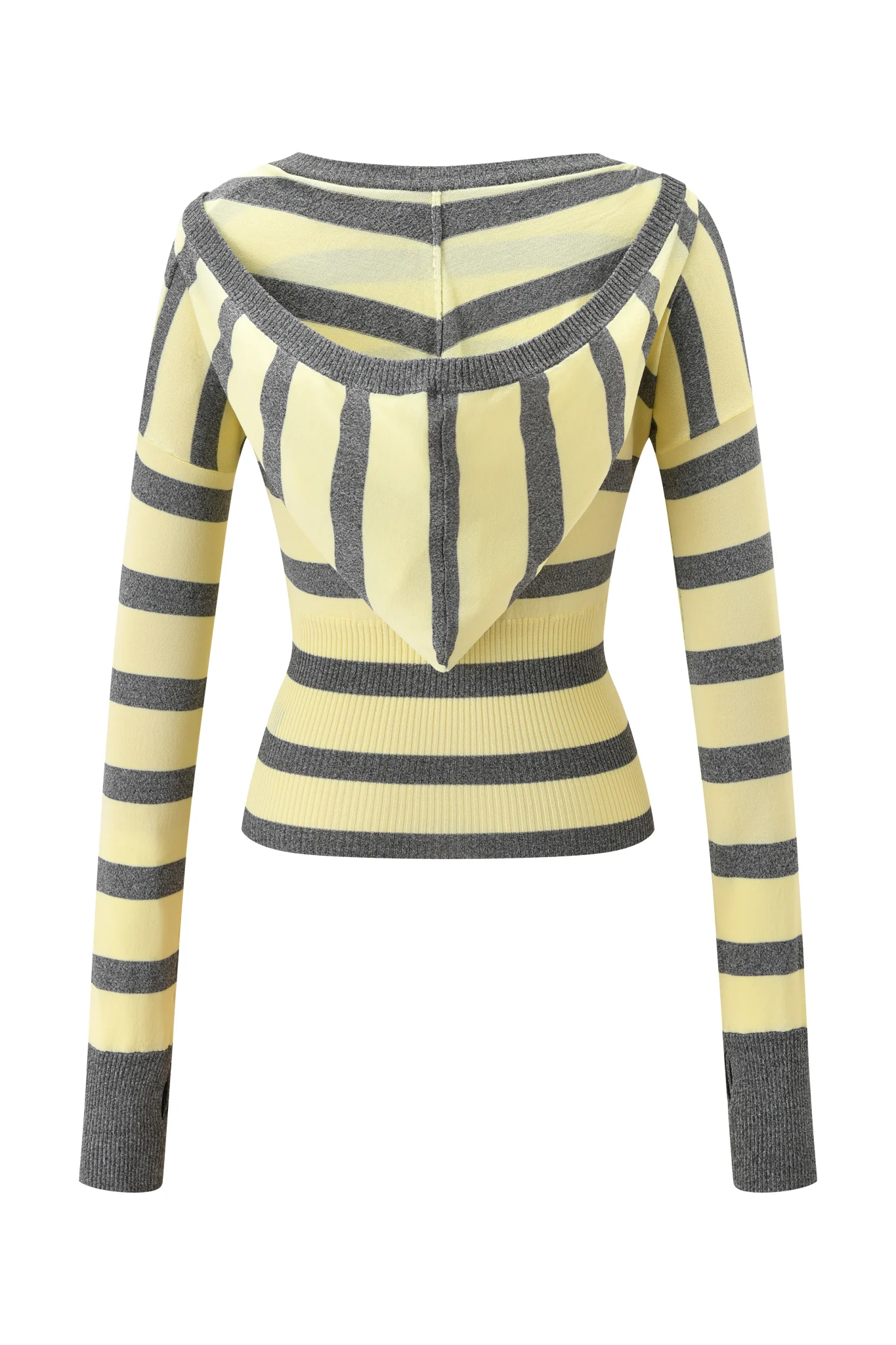 SUZI SWEATER - YELLOW AND GREY STRIPE - Image 6