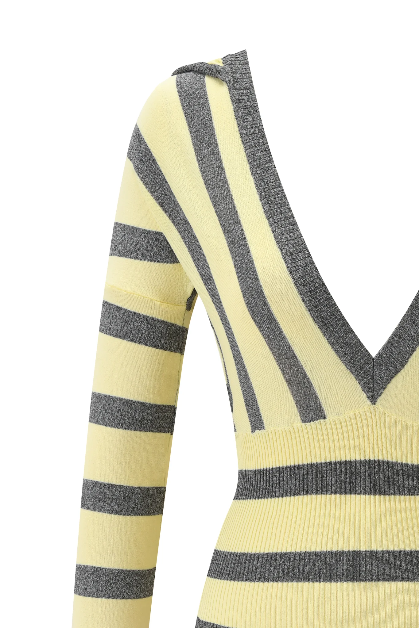 SUZI SWEATER - YELLOW AND GREY STRIPE - Image 7