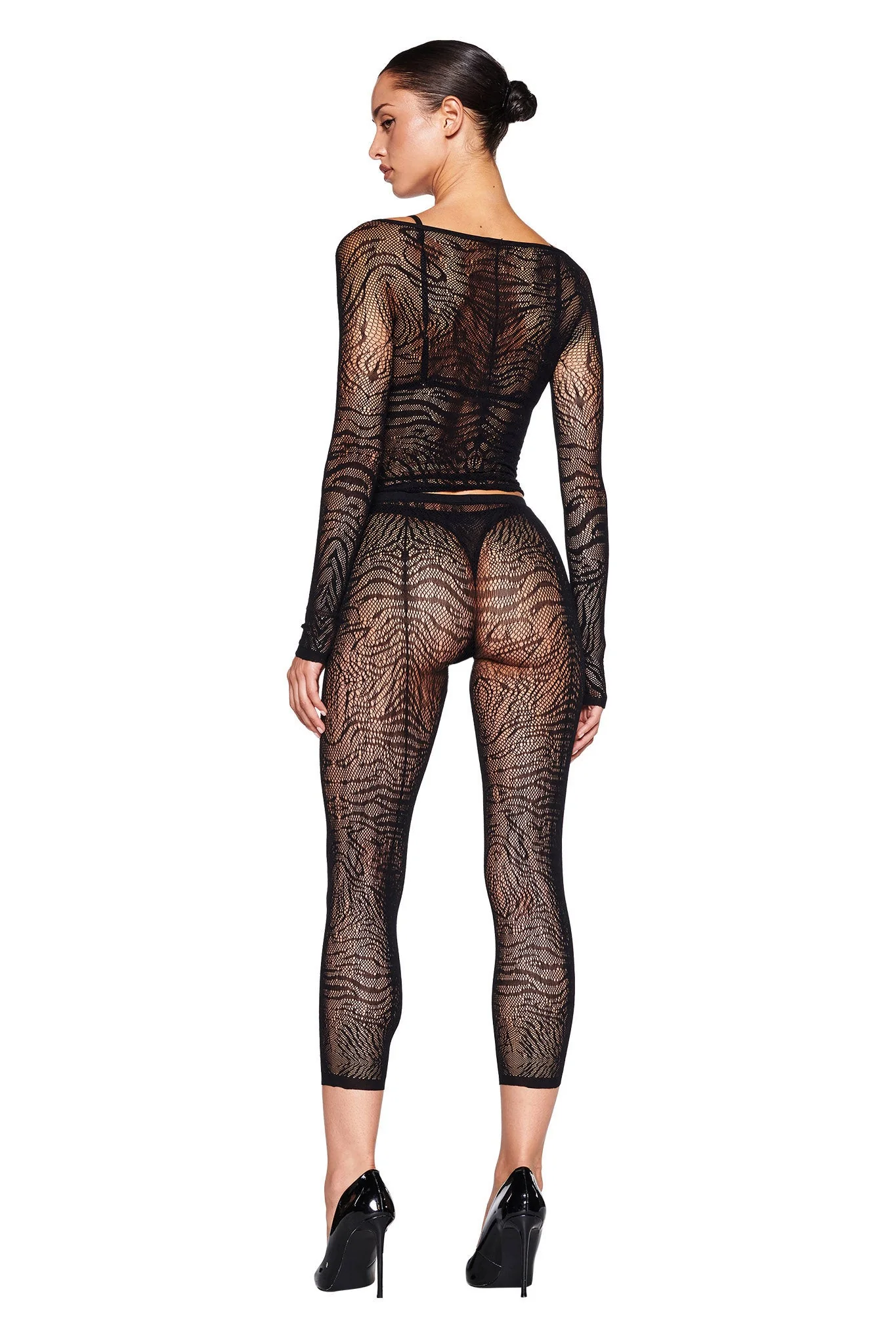 SYBIL CAPRI - BLACK : ZEBRA - Image 3