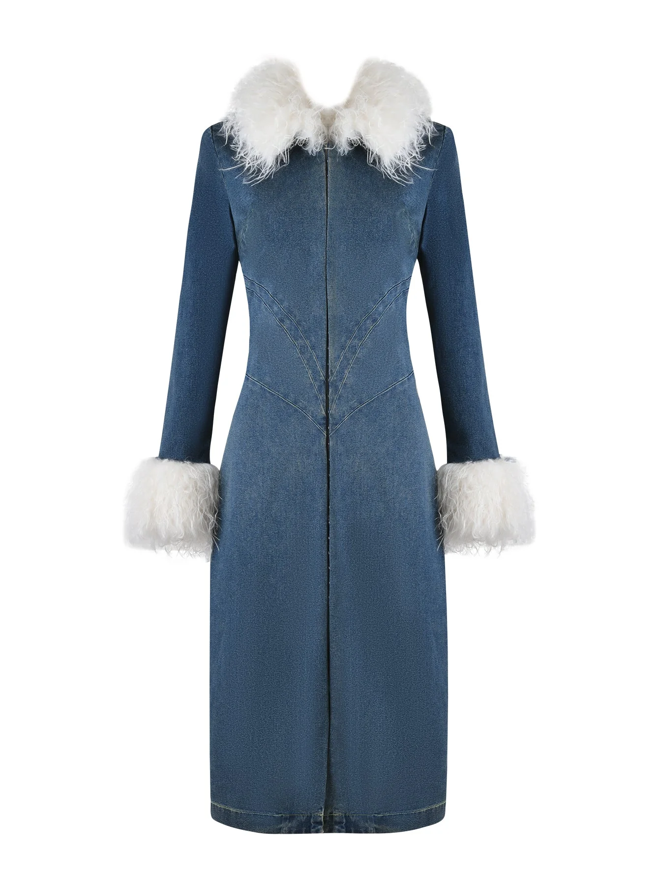 SYLVIE COAT - BLUE :  BLUE DENIM - Image 10