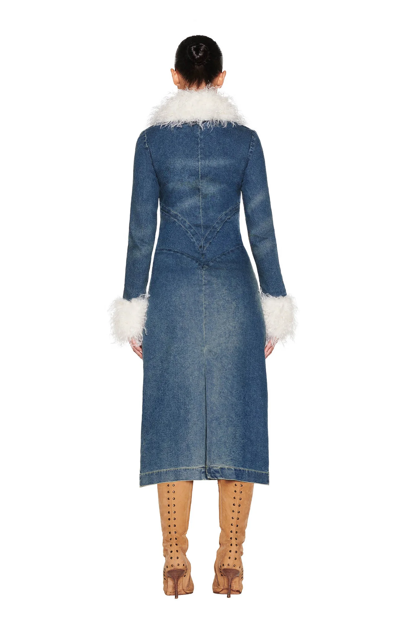 SYLVIE COAT - BLUE :  BLUE DENIM - Image 6