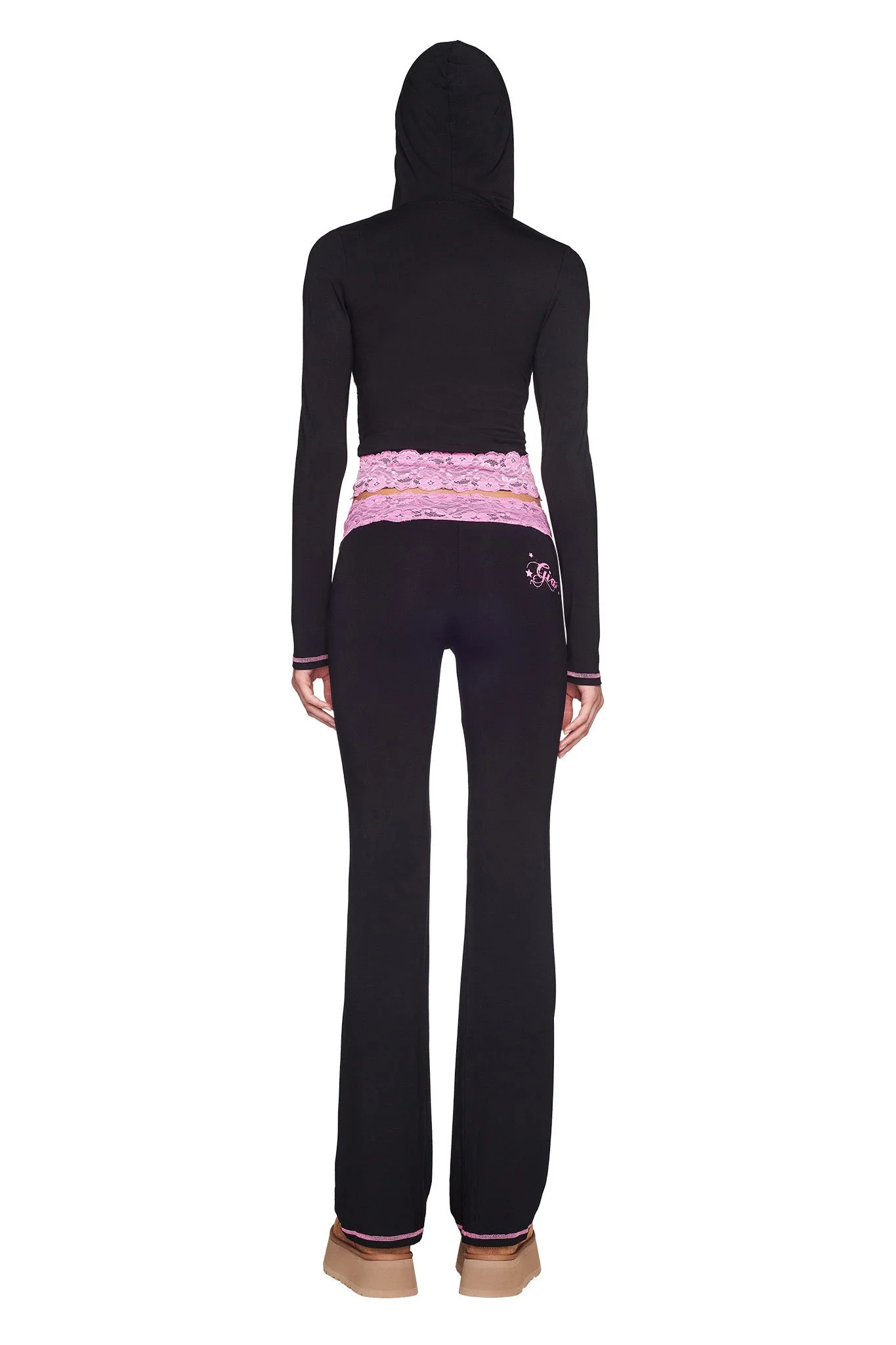 TARSHA JACKET - BLACK/PINK - Image 8