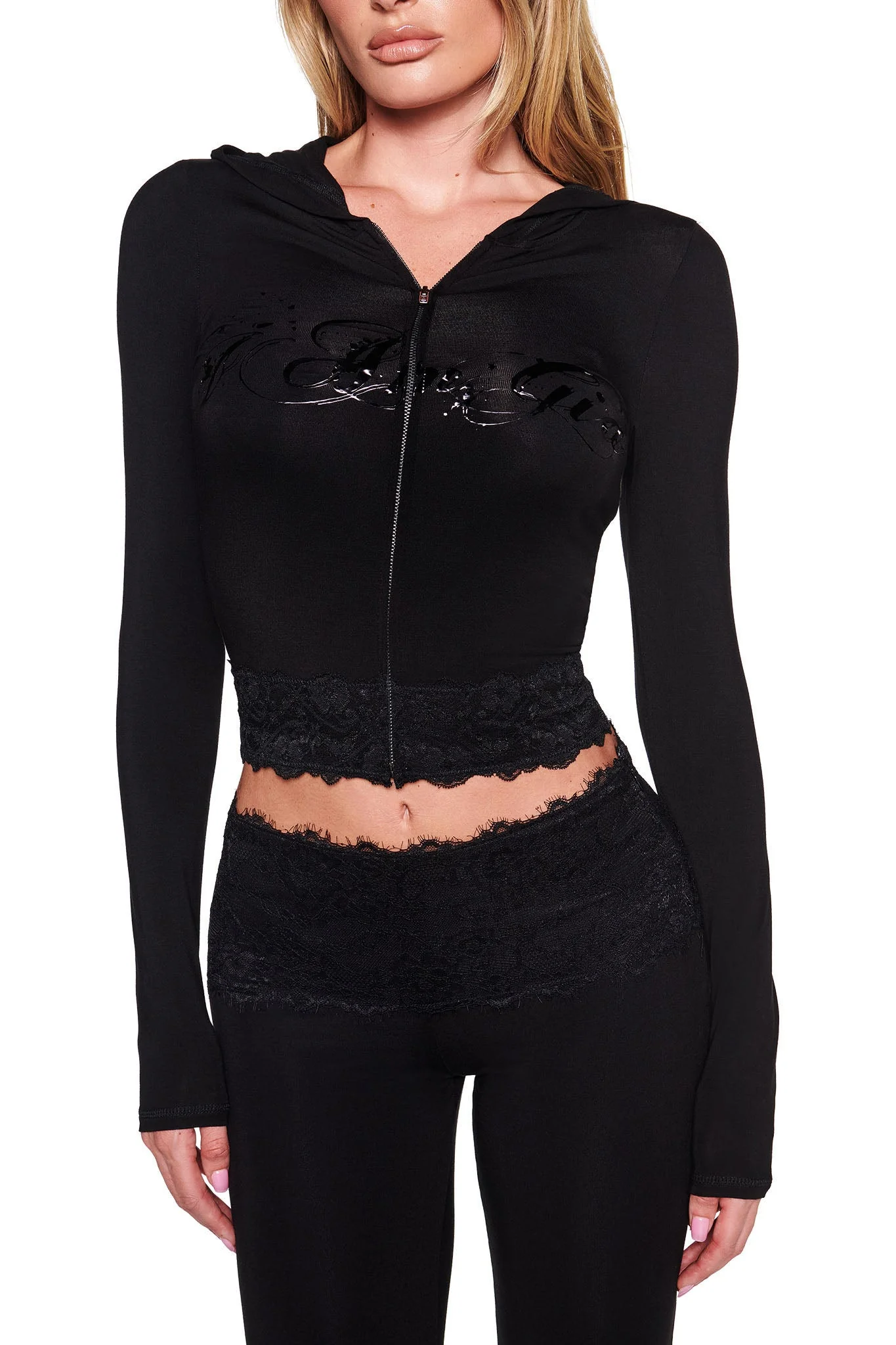 TARSHA JACKET - BLACK : TRUE BLACK - Image 4