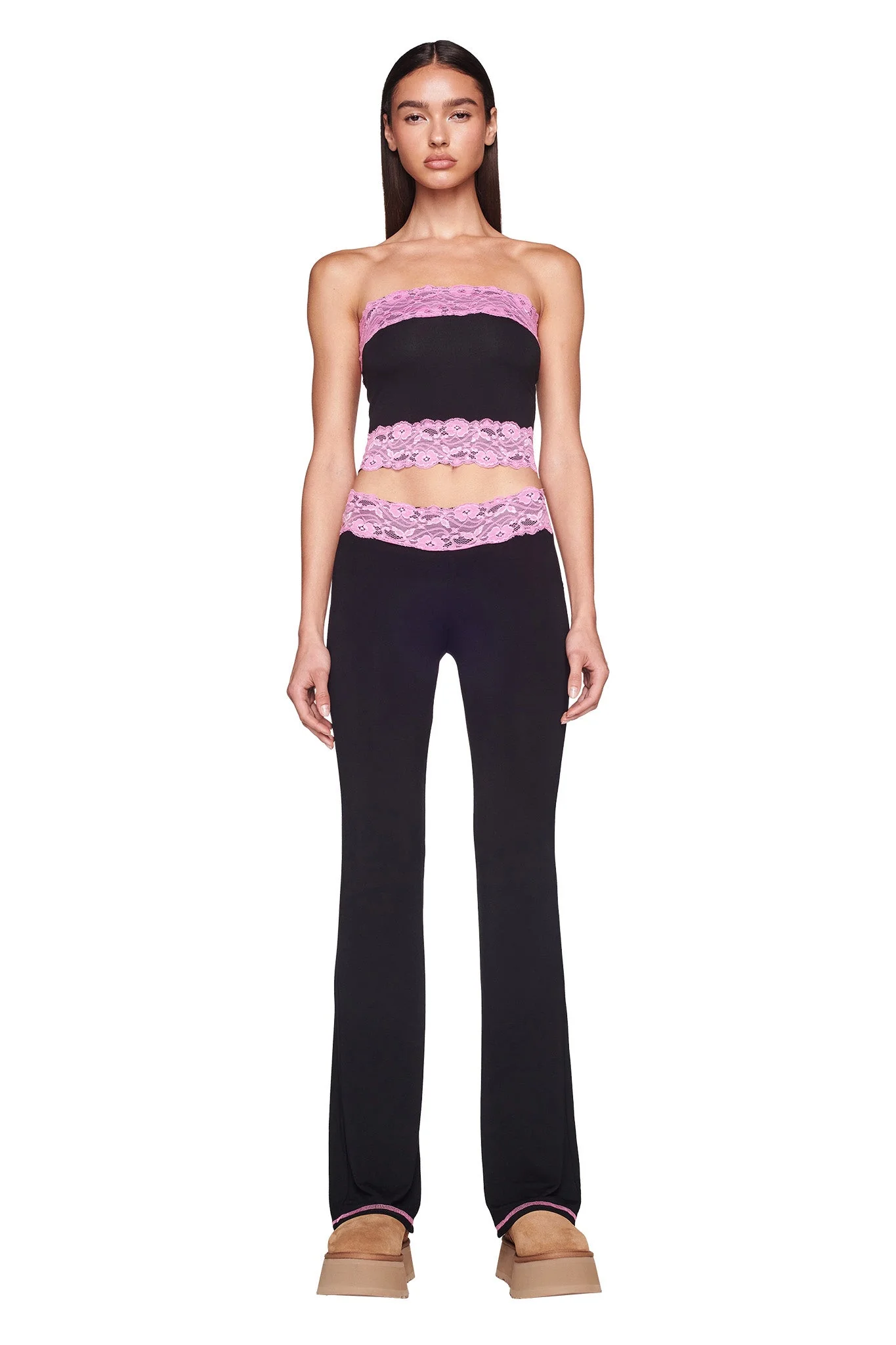 TARSHA PANT - BLACK/PINK - Image 4