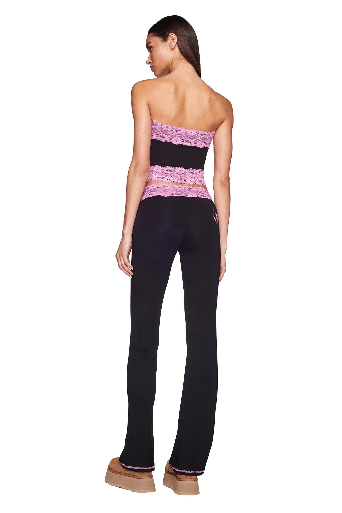TARSHA PANT - BLACK/PINK - Image 5
