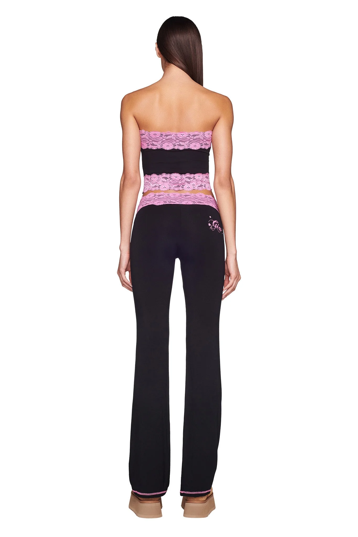 TARSHA PANT - BLACK/PINK - Image 6