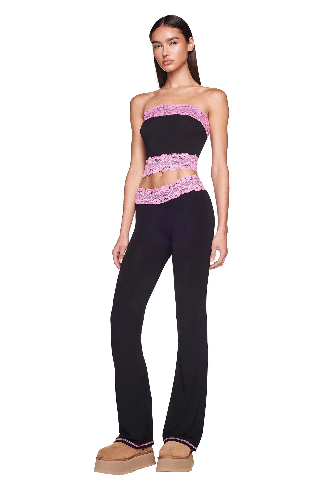 TARSHA PANT - BLACK/PINK - Image 7