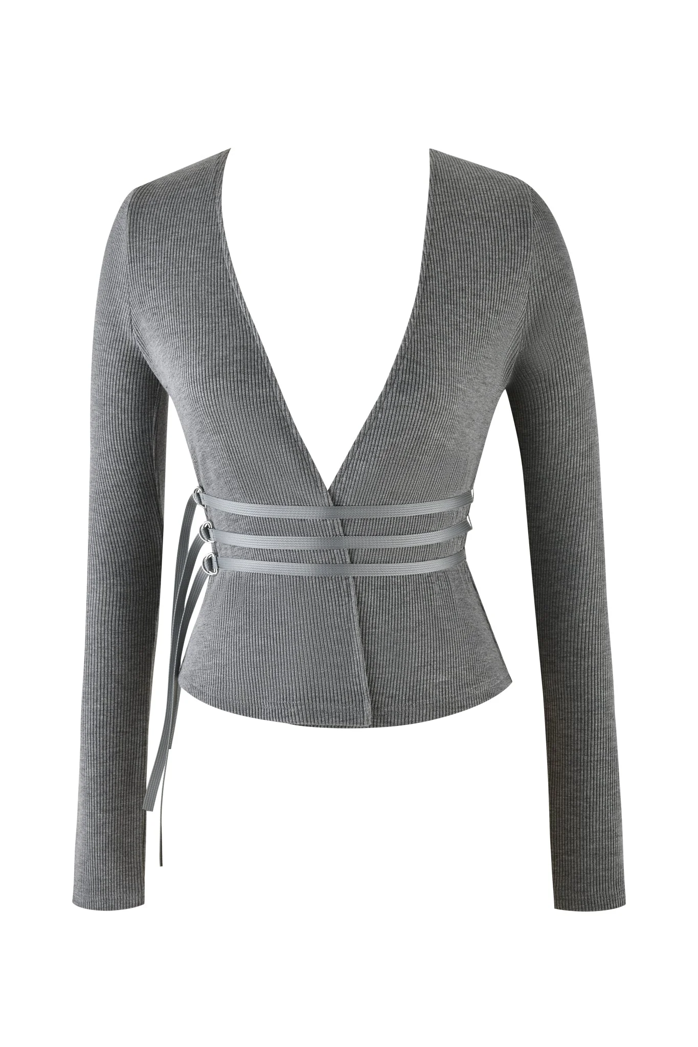 TESSA TOP - GREY : HEATHER GREY - Image 6