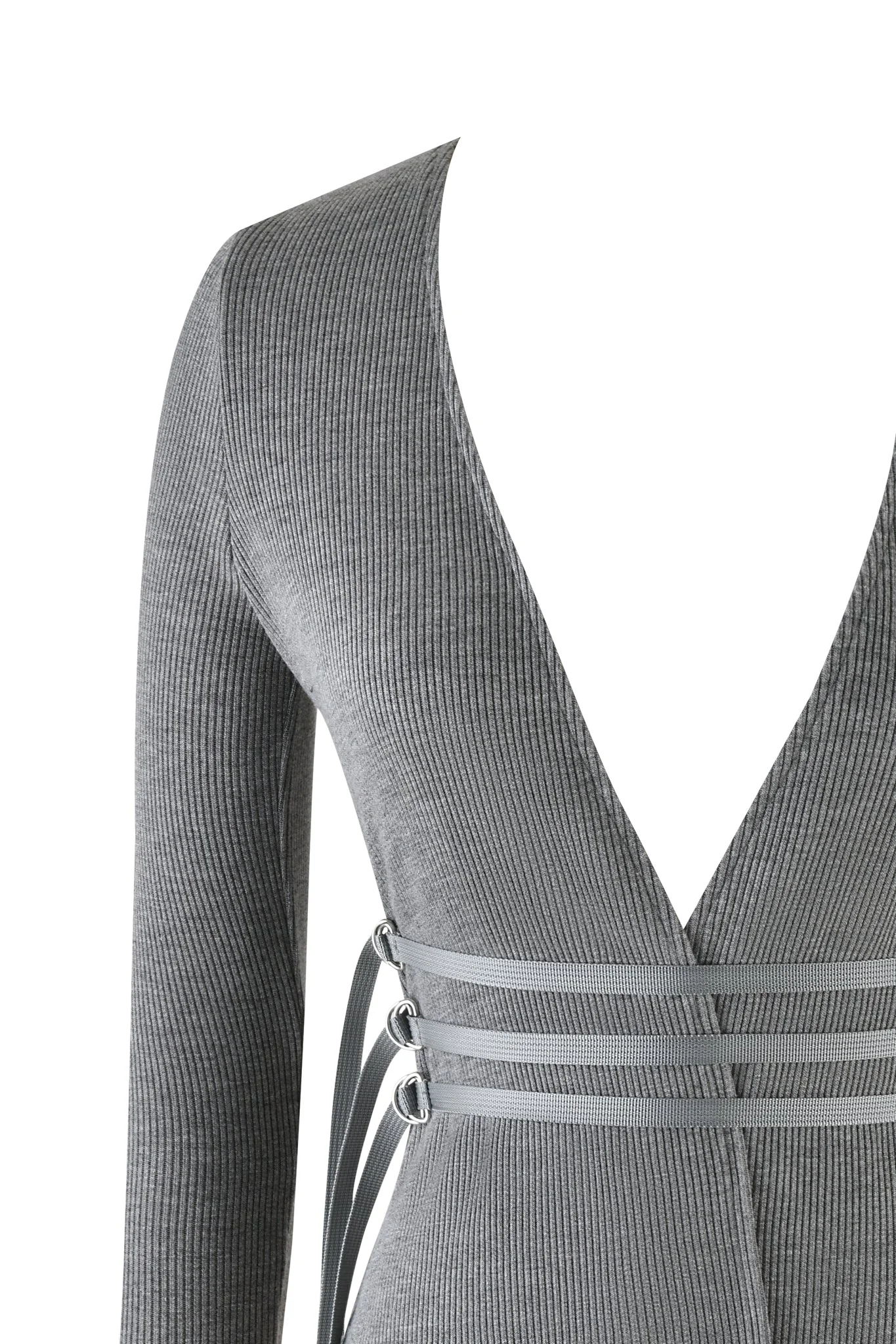 TESSA TOP - GREY : HEATHER GREY - Image 8