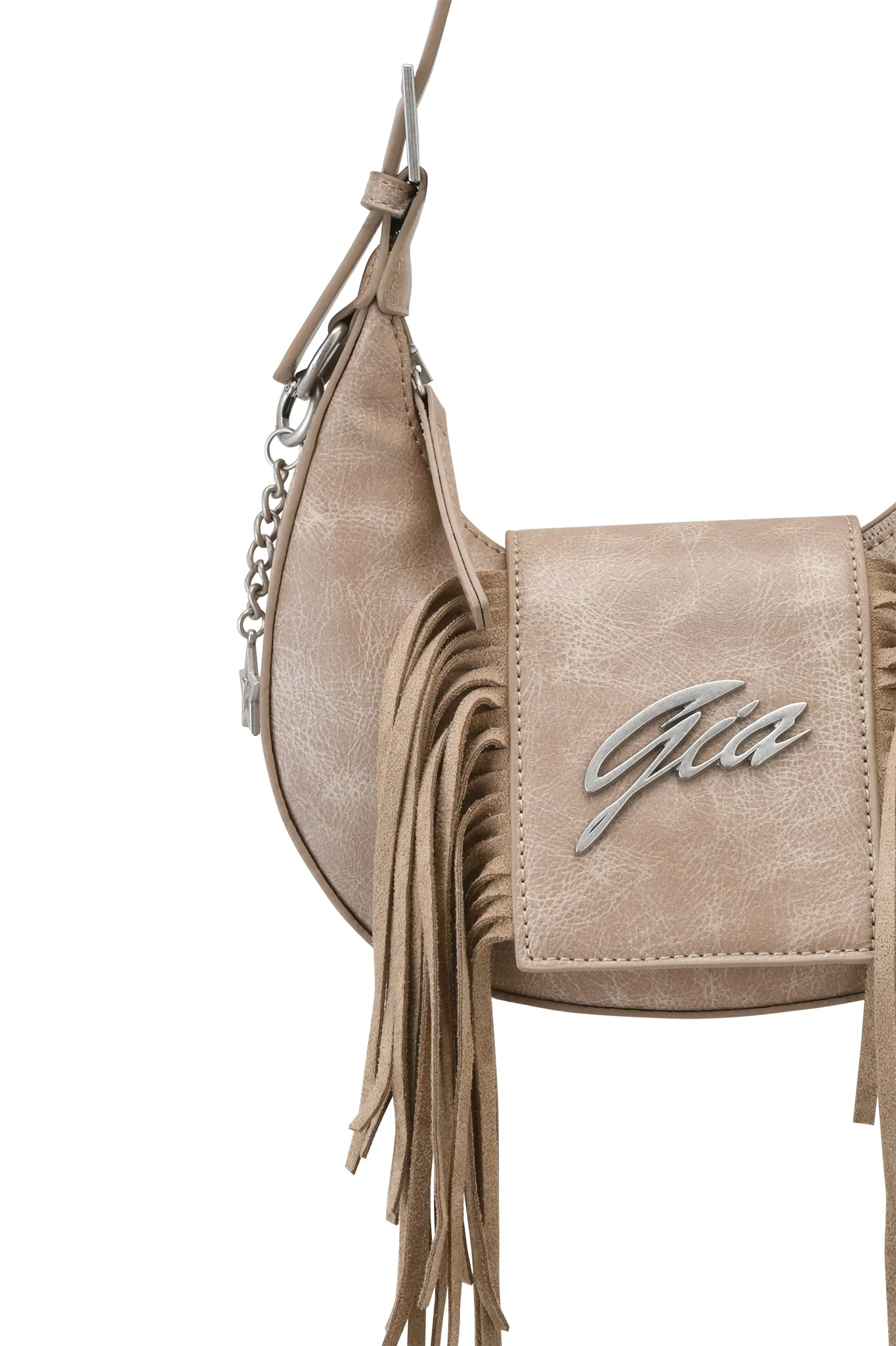 TIA BAG - TAN FRINGE - Image 8