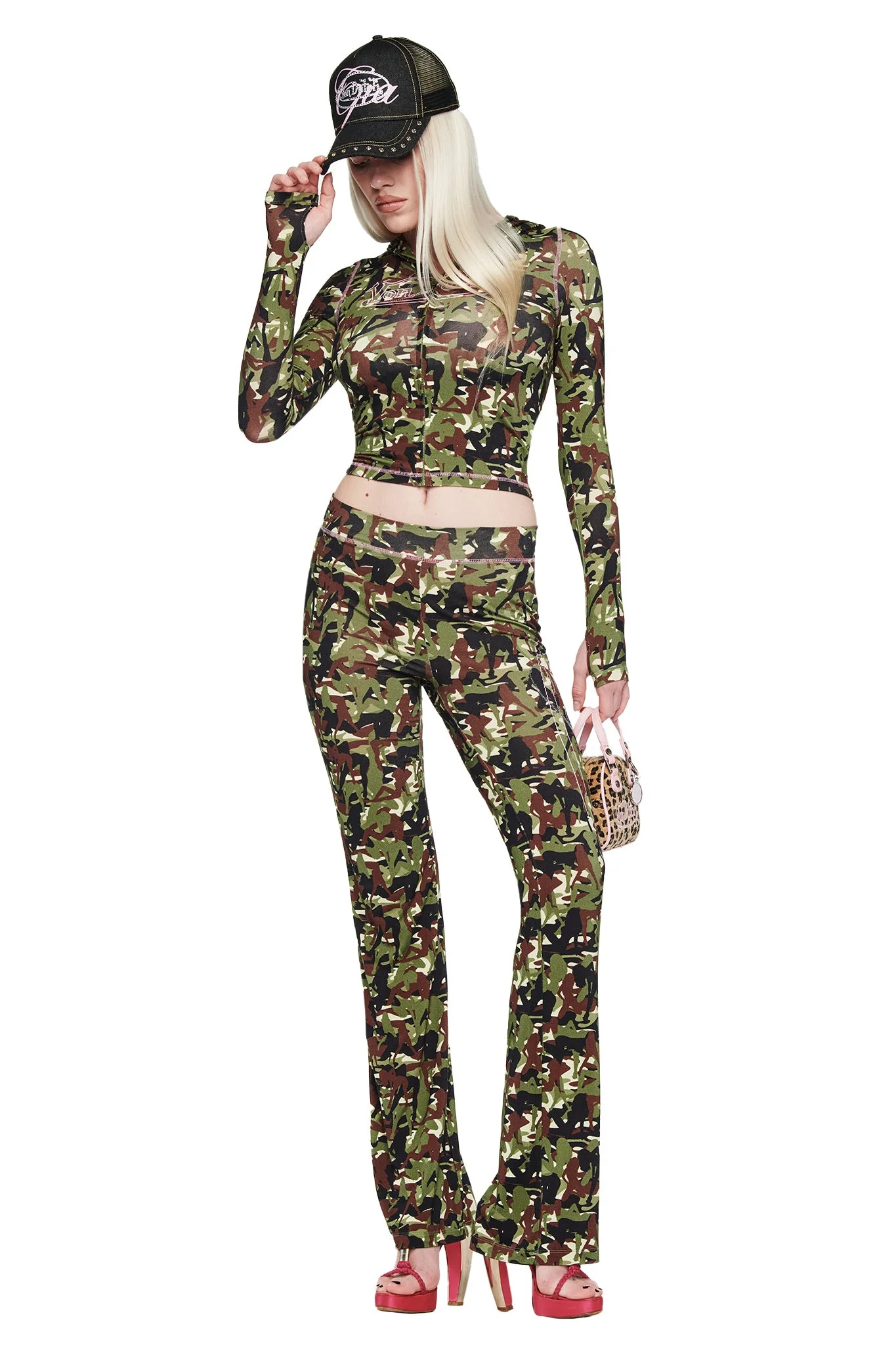 I.AM.GIA X VON DUTCH BLARE HOODIE - GIA GIRL CAMO - Image 5