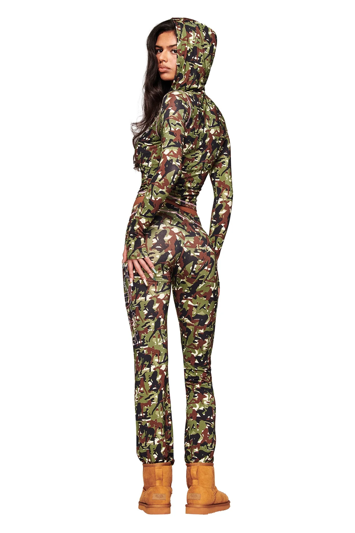 I.AM.GIA X VON DUTCH BLARE HOODIE - GIA GIRL CAMO - Image 6