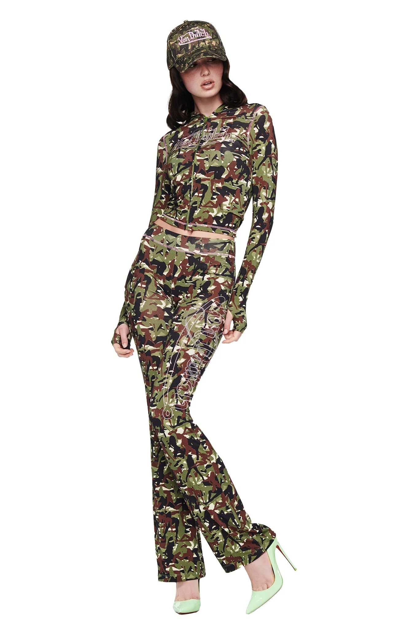 I.AM.GIA X VON DUTCH BLARE HOODIE - GIA GIRL CAMO - Image 8