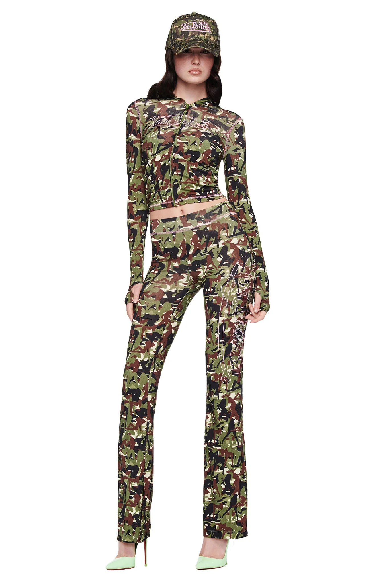 I.AM.GIA X VON DUTCH BLARE TRACKPANT - GIA GIRL CAMO - Image 5