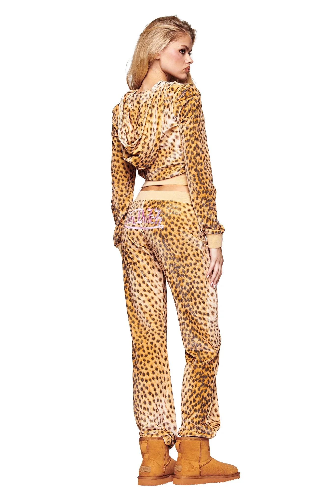 I.AM.GIA X VON DUTCH KAMERON VELOUR JACKET - LEOPARD - Image 6