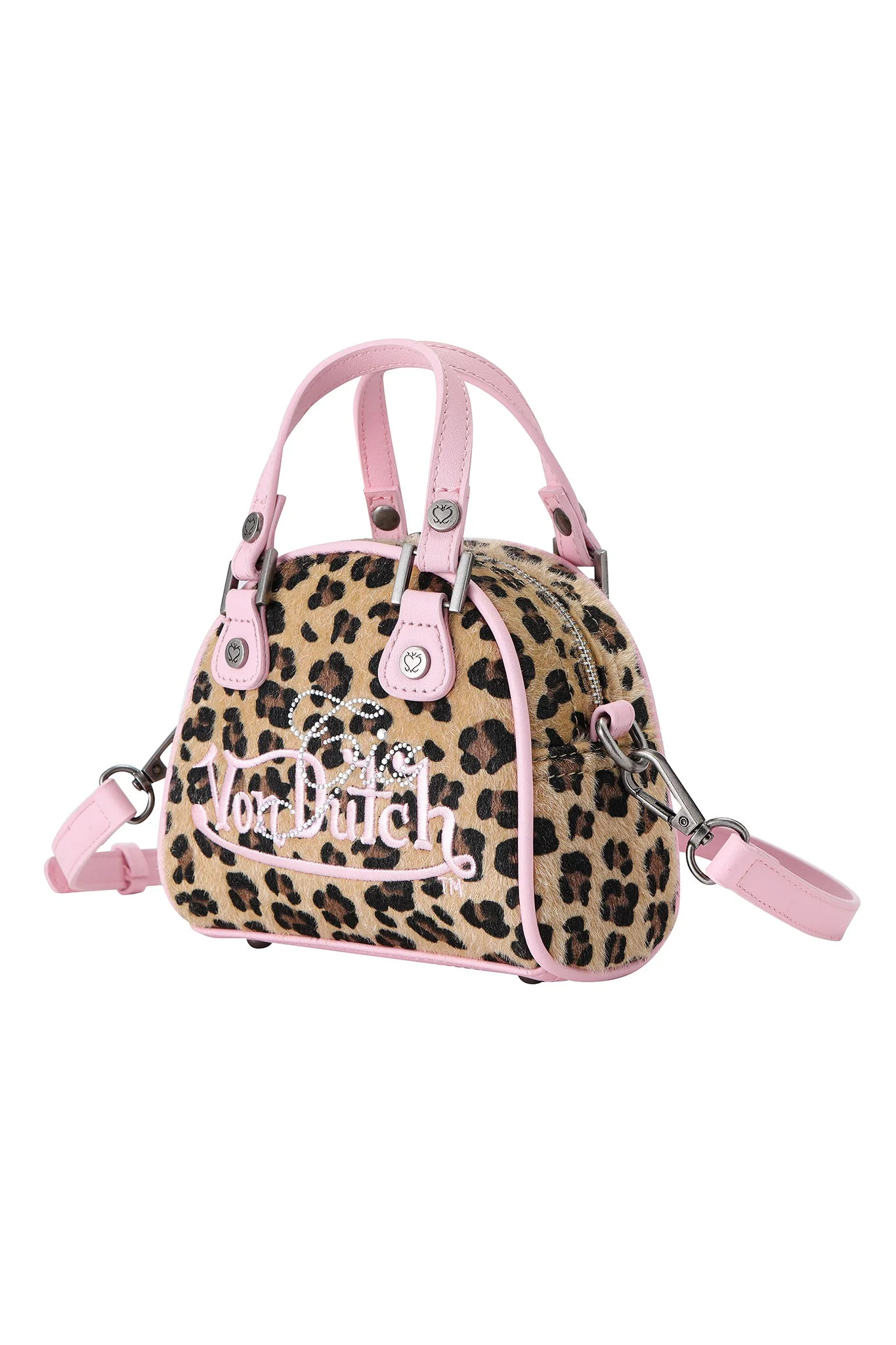 I.AM.GIA X VON DUTCH MINI BOWLING BAG - LEOPARD - Image 5