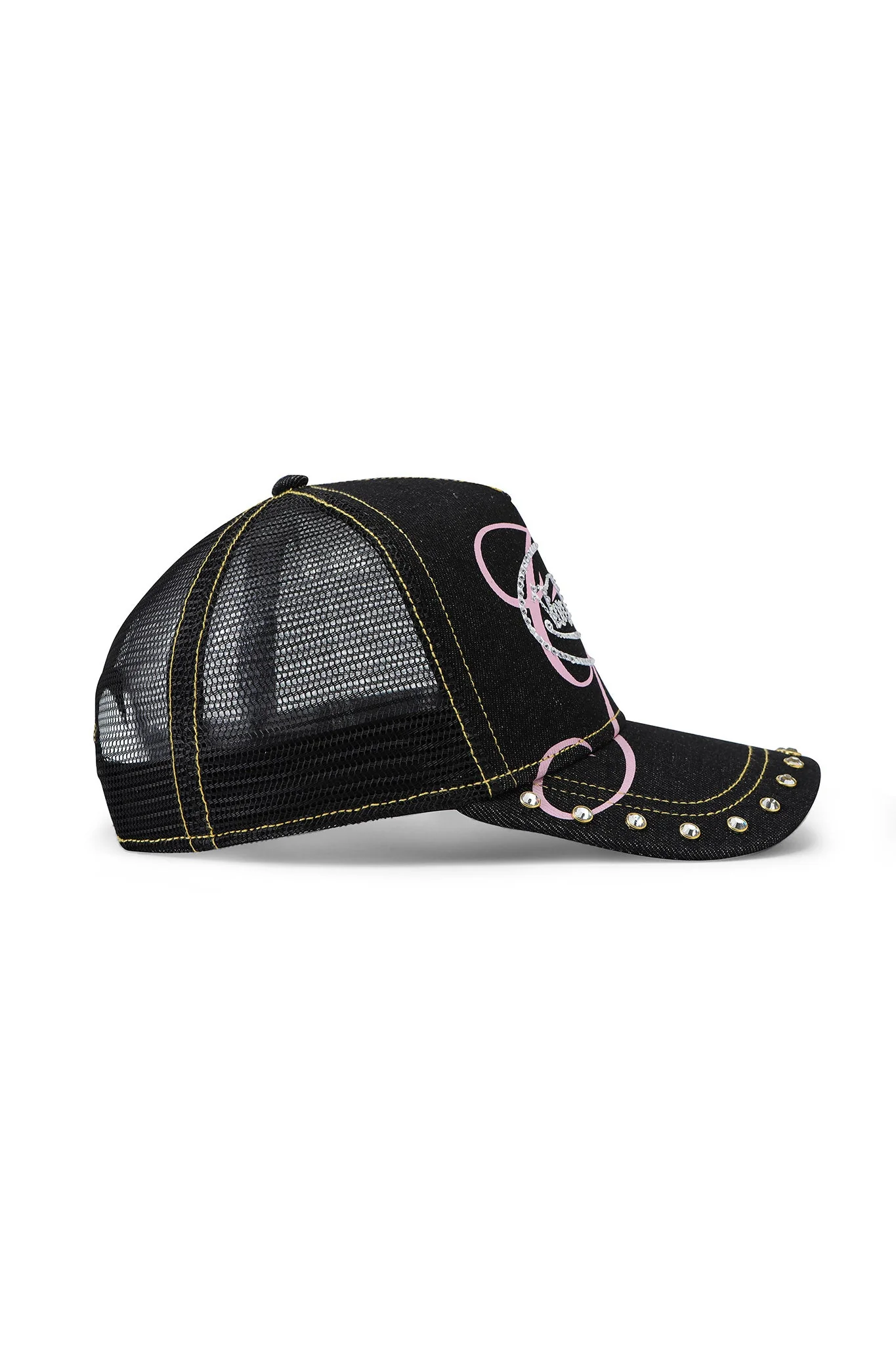 I.AM.GIA X VON DUTCH TRUCKER HAT - INDIGO DENIM - Image 8