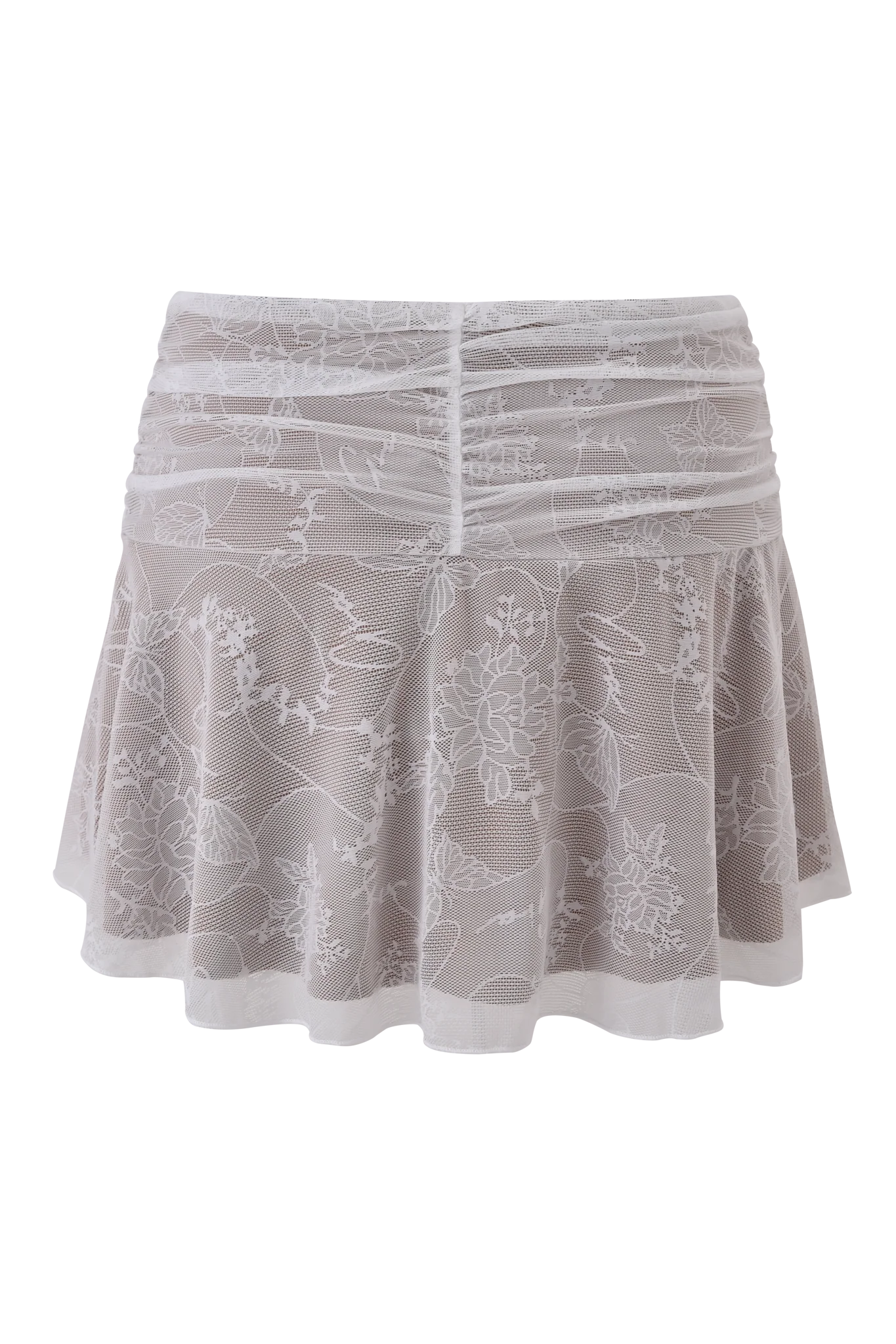 YVETTE SKIRT - WHITE : BUTTERFLY LACE - Image 7